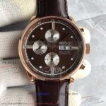 Swiss Replica Mido Multifort Chronograph Chocolate Dial 44 MM Asia 7750 Automatic Men's Watch